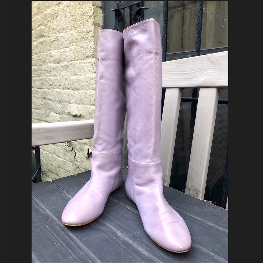 CASADEI Lavender Flat Boots